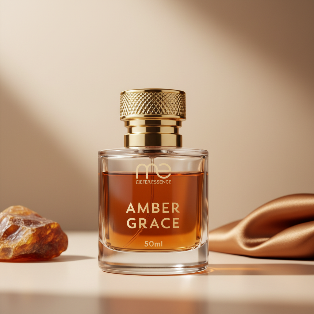 Amber Grace perfume bottle filled with amber oil